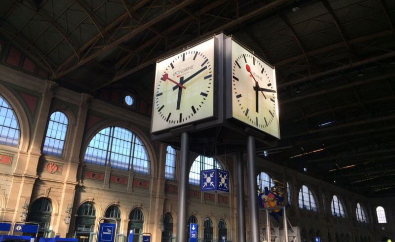 Swiss Railway Clock - Hilfiker Uhr