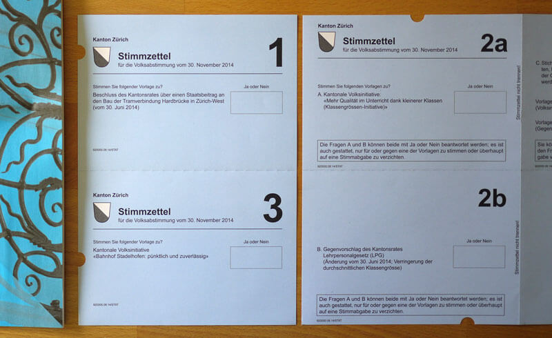 Swiss Voting Ballots