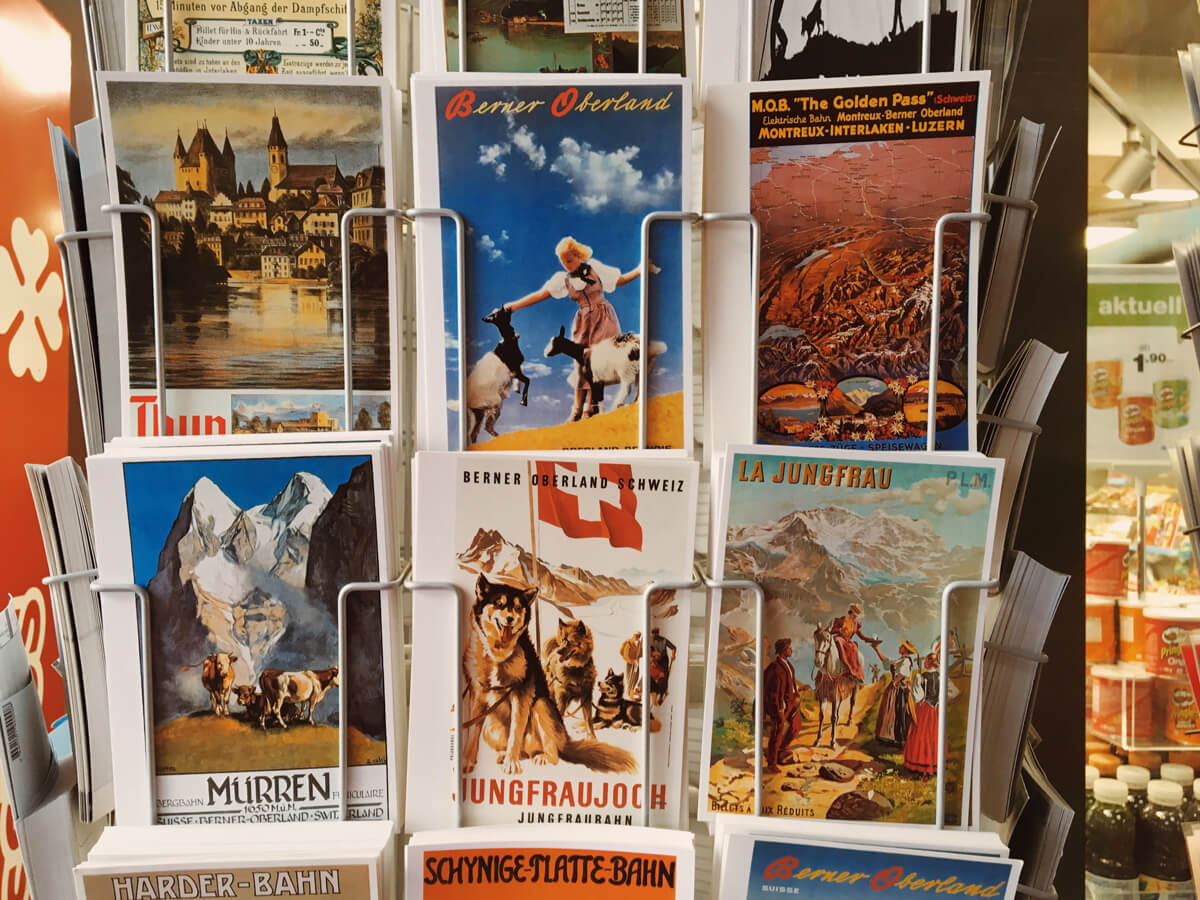 Vintage Swiss Travel Postcards