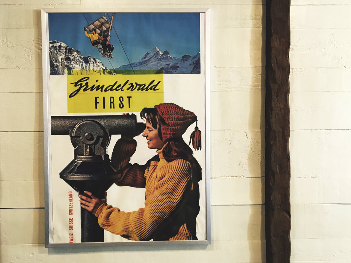 Vintage Swiss Travel Poster for Grindelwald