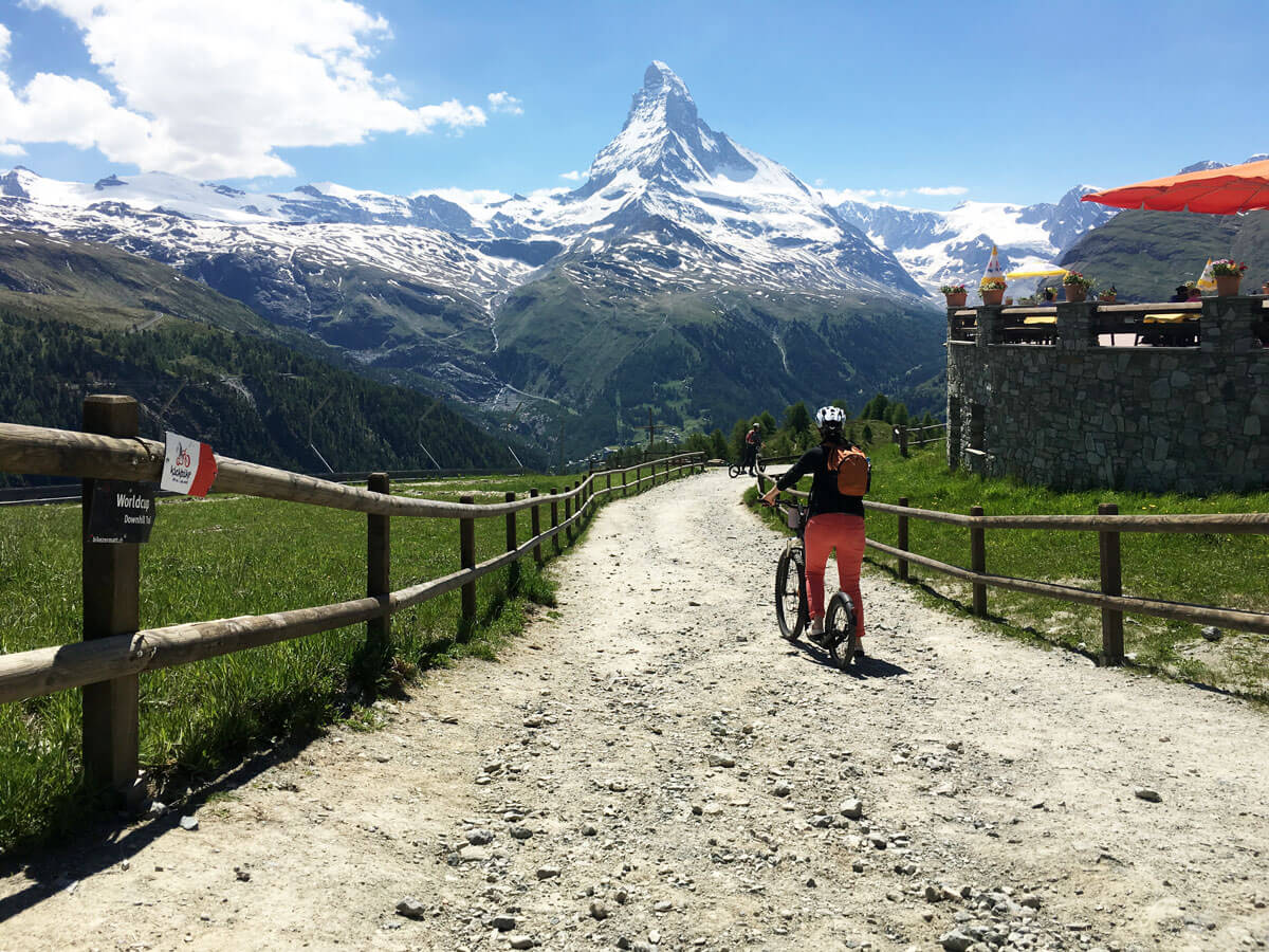 Downhill Scooter in Zermatt, Switzerland