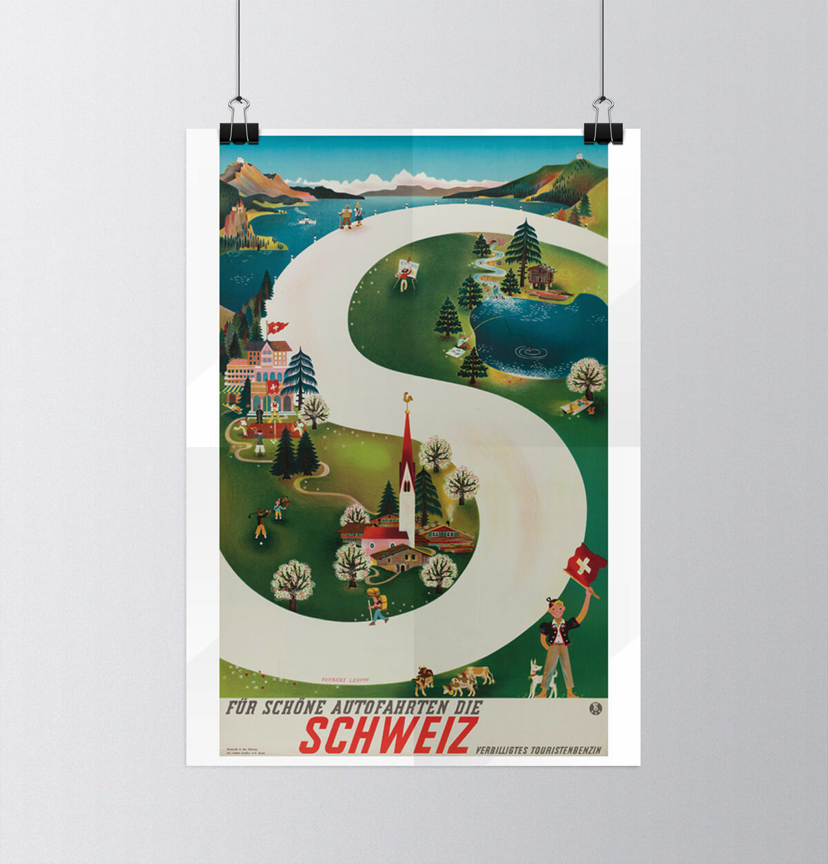 Tour of Switzerland - Vintage Posters - Herbert Leupin