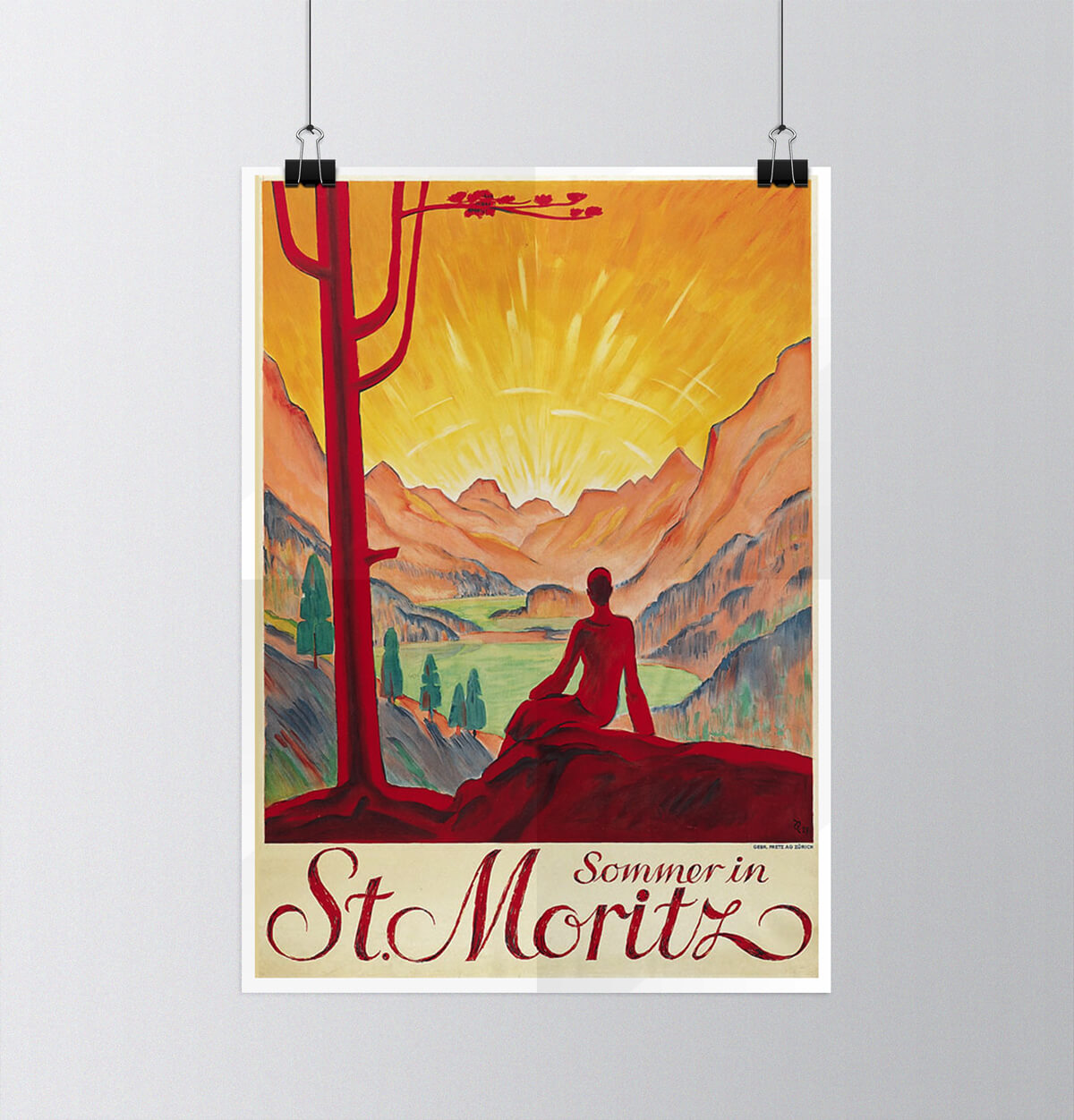 Tour of Switzerland - Vintage Posters - St. Moritz