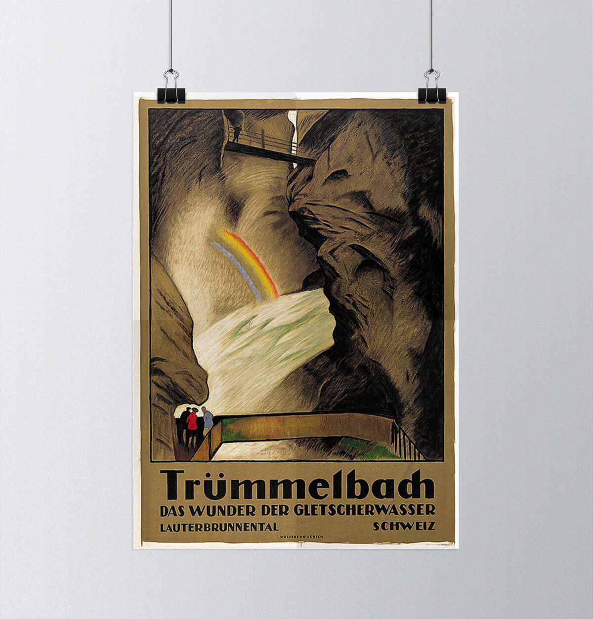 Tour of Switzerland - Vintage Posters - Trümmelbachfälle