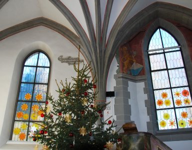 Swiss Christmas Church in Greifensee