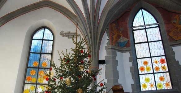 Swiss Christmas Church in Greifensee