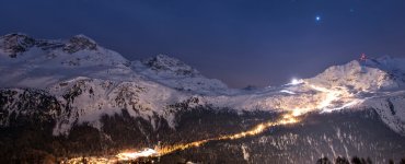Corvatsch Snow Night
