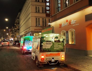 Fondue eTukTuk in Zurich