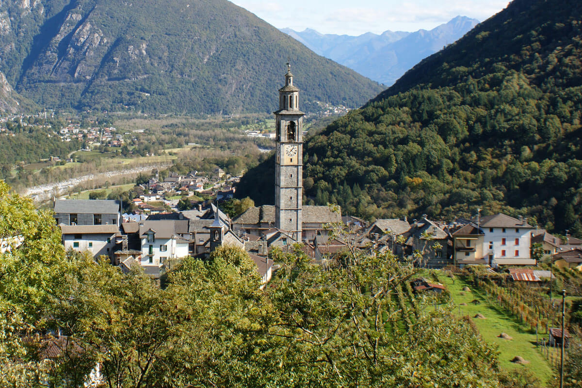 Intragna Church Tower, Switzerland