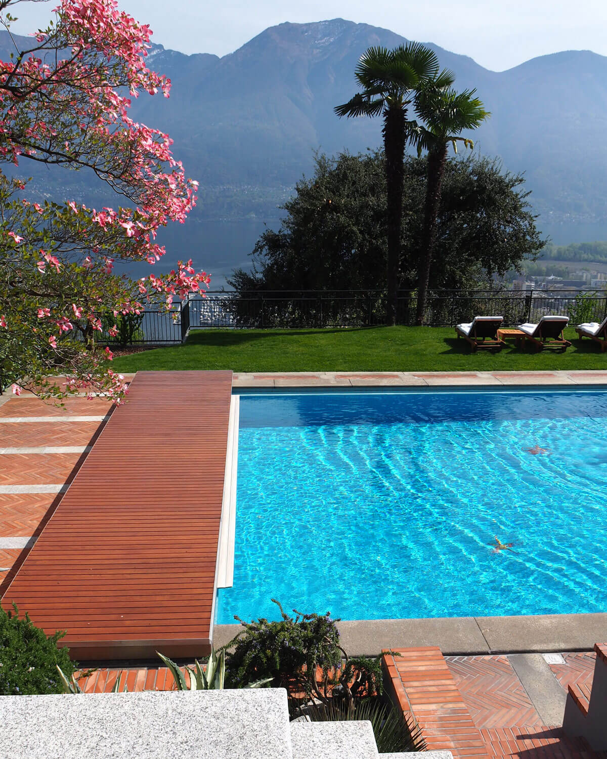 The pool at Hotel Villa Orselina in Switzerland