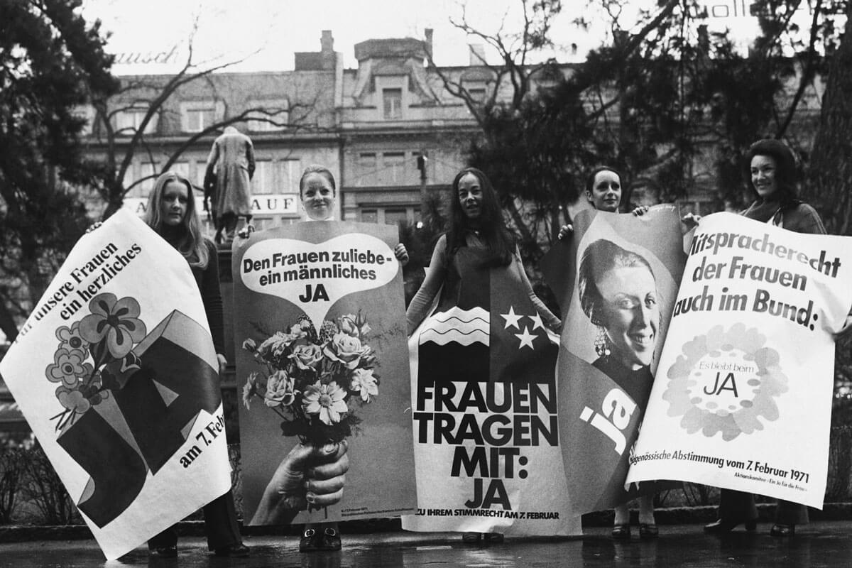 Womens Suffragette in Switzerland