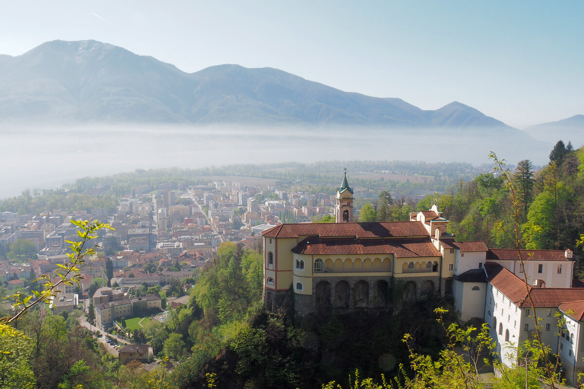 Hotel Villa Orselina, Ticino, with Madonna del Sasso