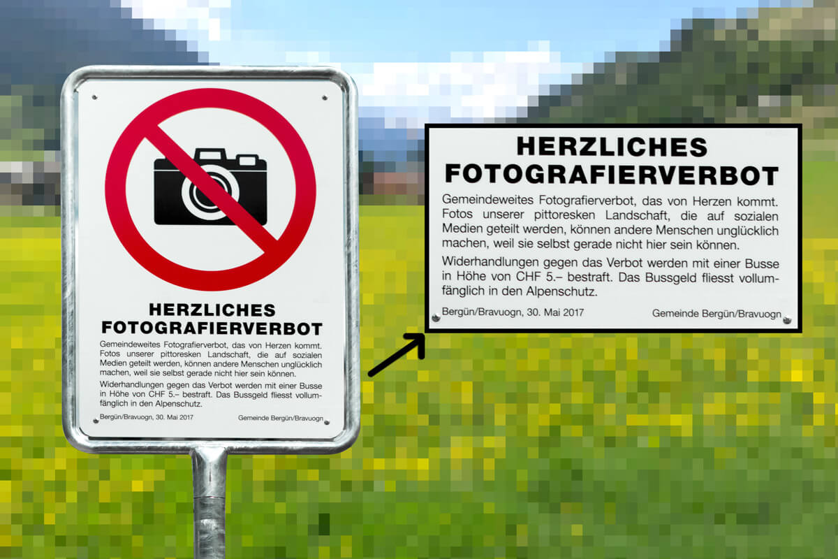 Swiss Town Bans Photographing