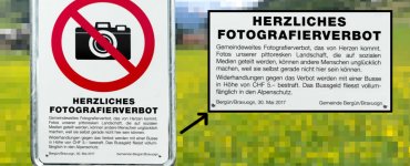 Swiss Town Bans Photographing