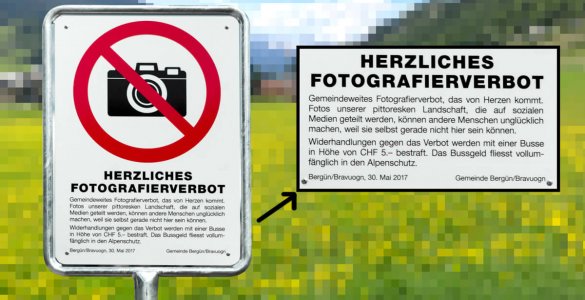 Swiss Town Bans Photographing