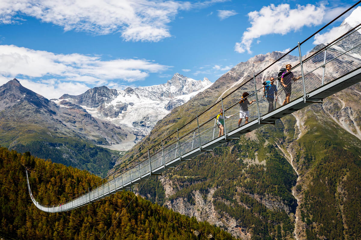 Longest Suspension Bridge in the World - Switzerland