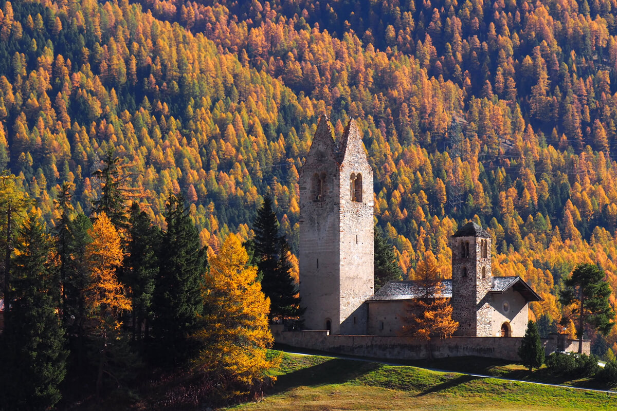 Indian Summer in Engadine, Switzerland