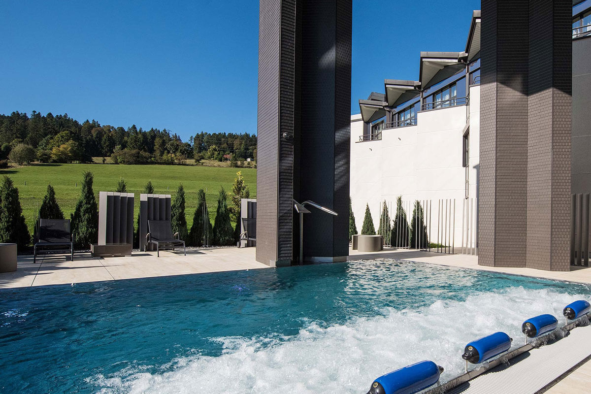 Outdoor Pool at Grand Hotel Les Endroits