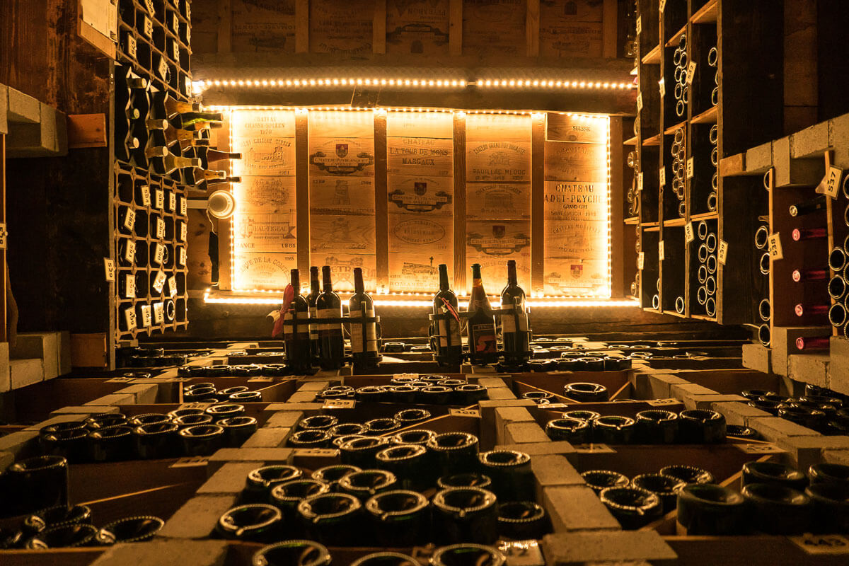 Wine Cellar at Grand Hotel Les Endroits