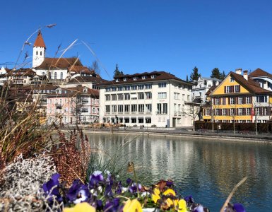 The beautiful town of Thun in Switzerland