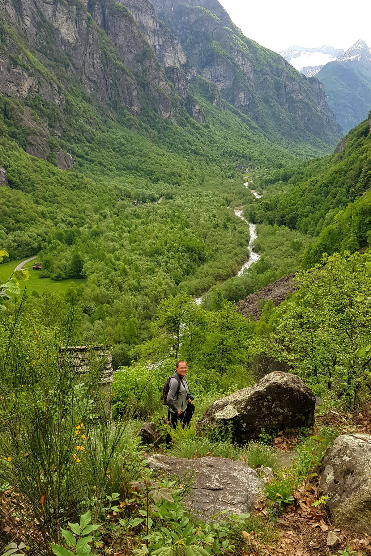 Foroglio Waterfall Hike in Ticino, Switzerland