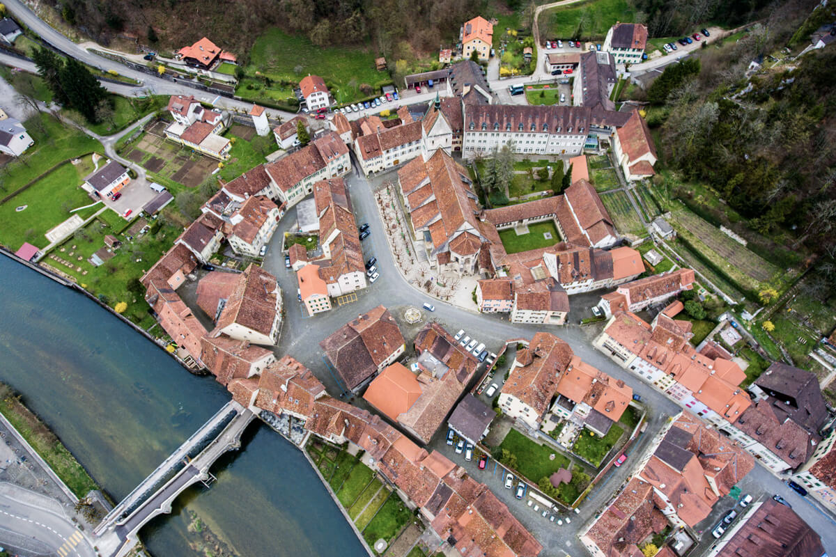 Saint-Ursanne in Switzerland