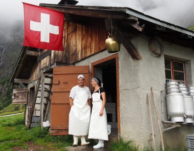 Alpine Cheese Making at Musenalp in Isenthal, Switzerland