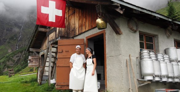 Alpine Cheese Making at Musenalp in Isenthal, Switzerland