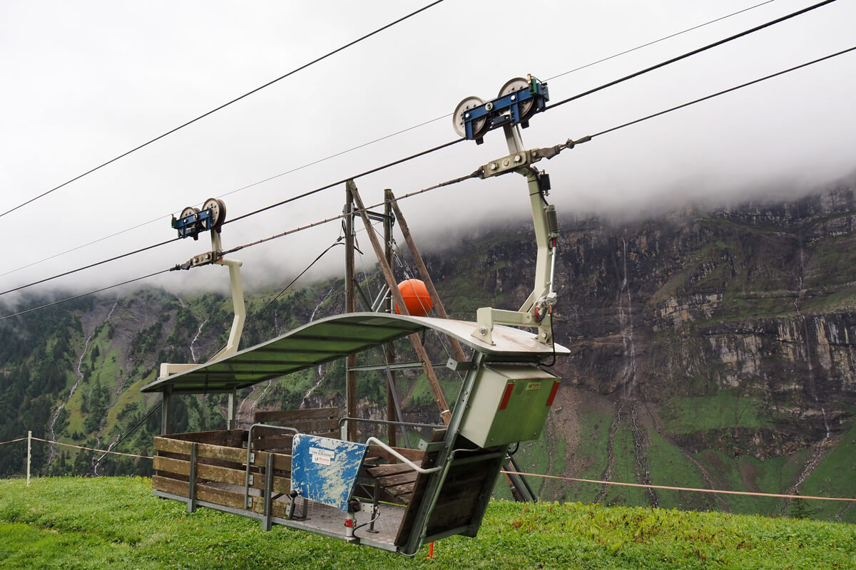 Cable Car at Musenalp in Isenthal, Switzerland