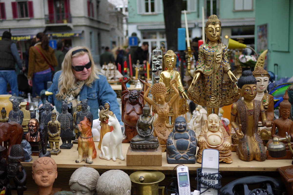 Helvetiaplatz Flea Market in Zürich