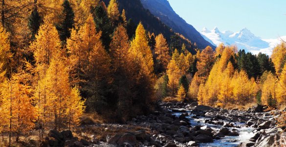 Engadine Valley in Switzerland