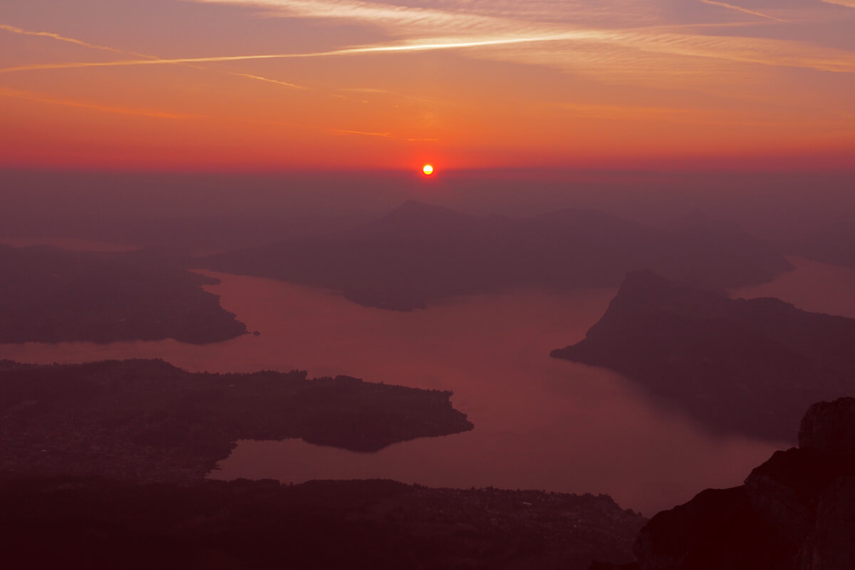 Mount Pilatus - Majestic Sunrise above Lake Lucerne