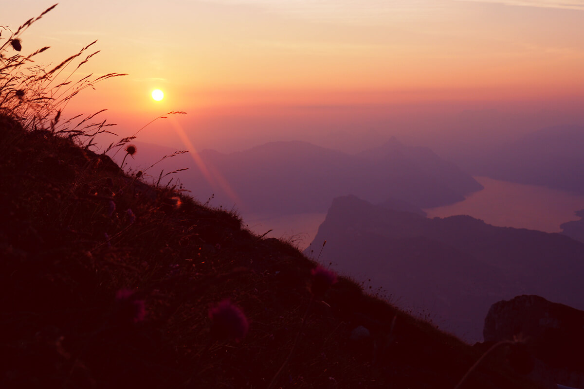 Mount Pilatus - Majestic Sunrise above Lake Lucerne