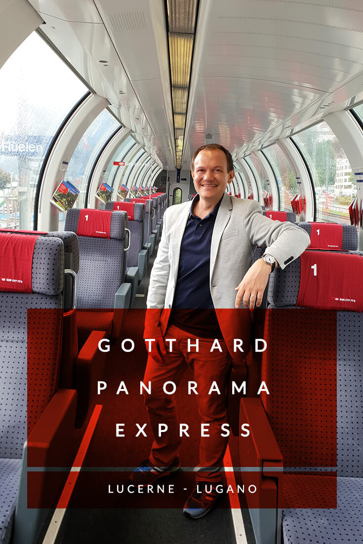 Gotthard Panorama Express train journey in #Switzerland