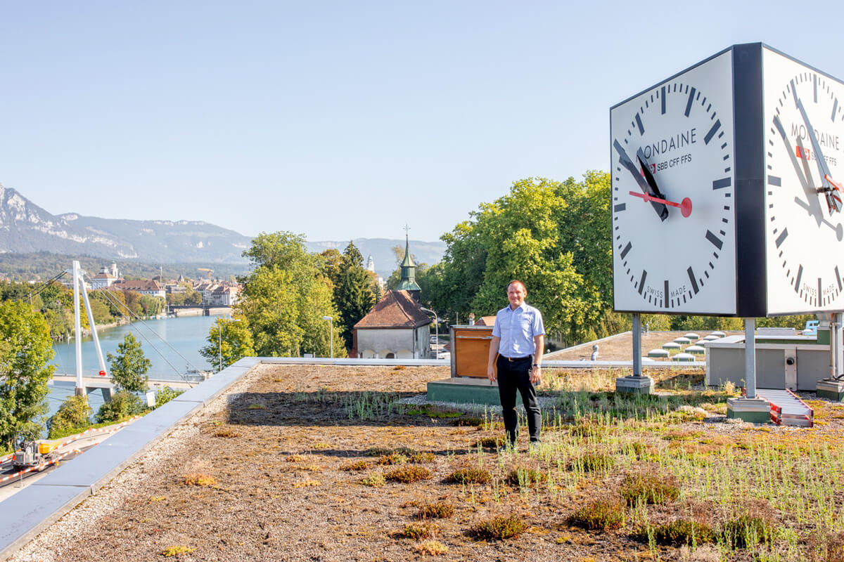 Mondaine Watch Factory in Biberist, Switzerland