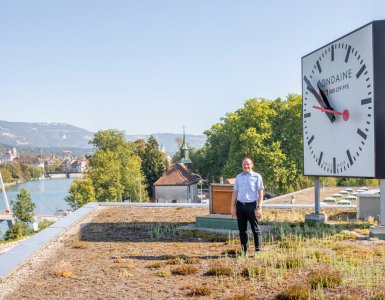 Mondaine Watch Factory in Biberist, Switzerland