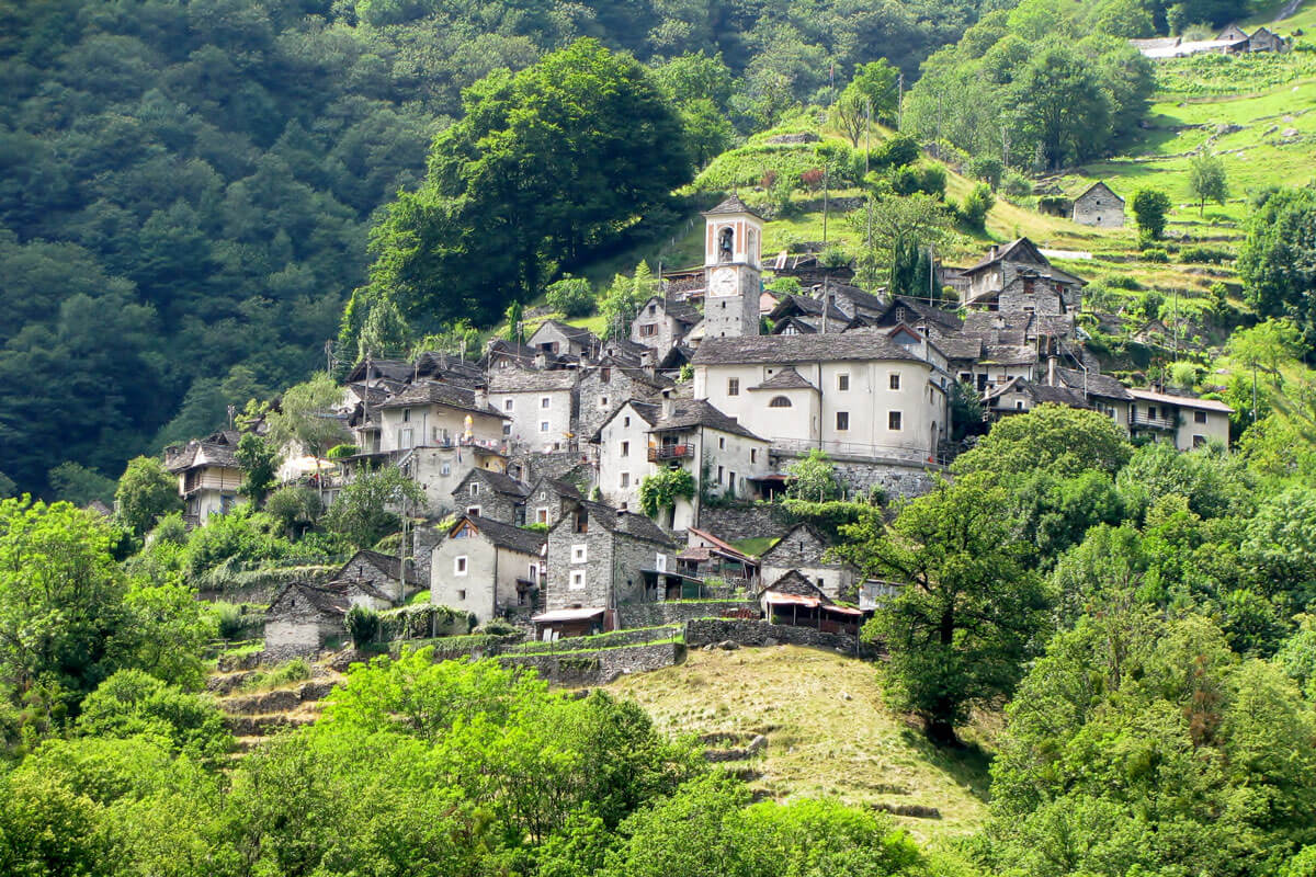 Corippo in Valle Verzasca, Switzerland