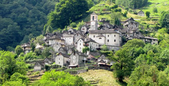 Corippo in Valle Verzasca, Switzerland