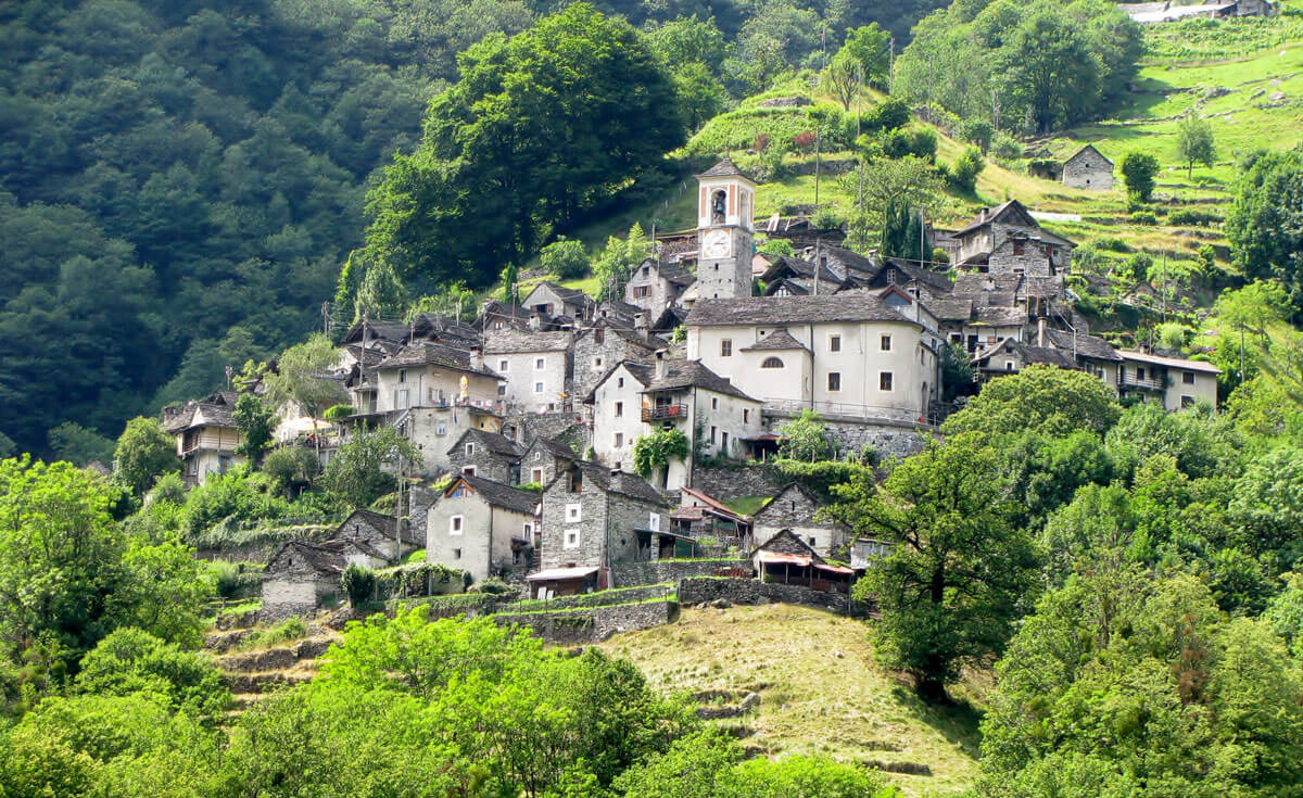 Corippo in Valle Verzasca, Switzerland