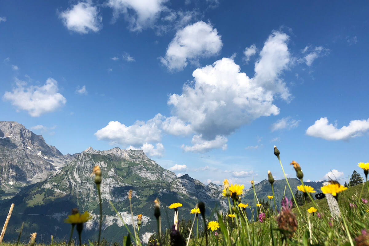 Cable Car Hiking Trail in Engelberg, Switzerland