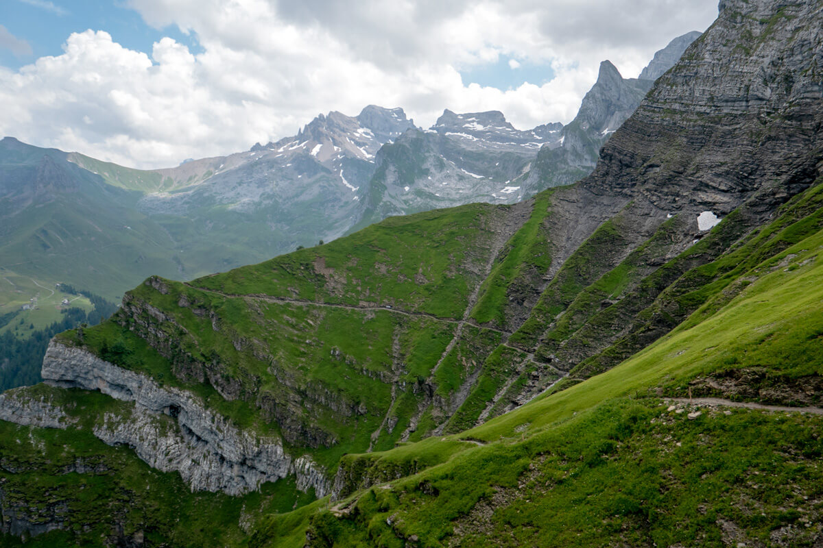 Cable Car Hiking Trail in Engelberg, Switzerland