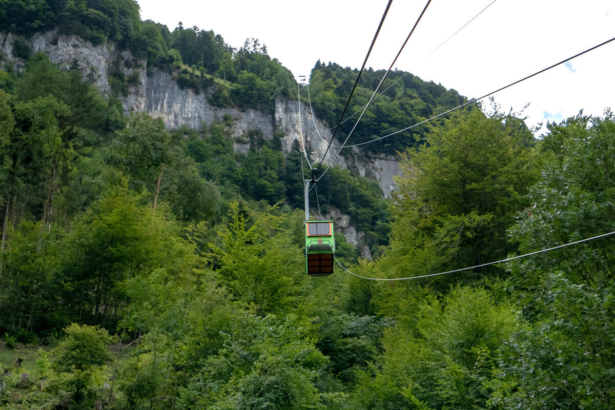 Cable Car Hiking Trail in Engelberg, Switzerland