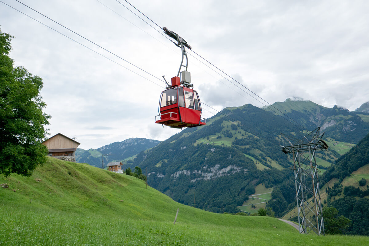 Cable Car Hiking Trail in Engelberg, Switzerland