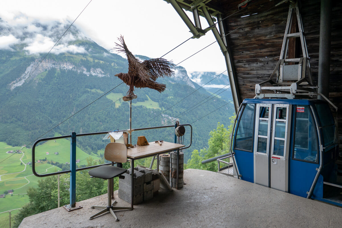 Cable Car Hiking Trail in Engelberg, Switzerland