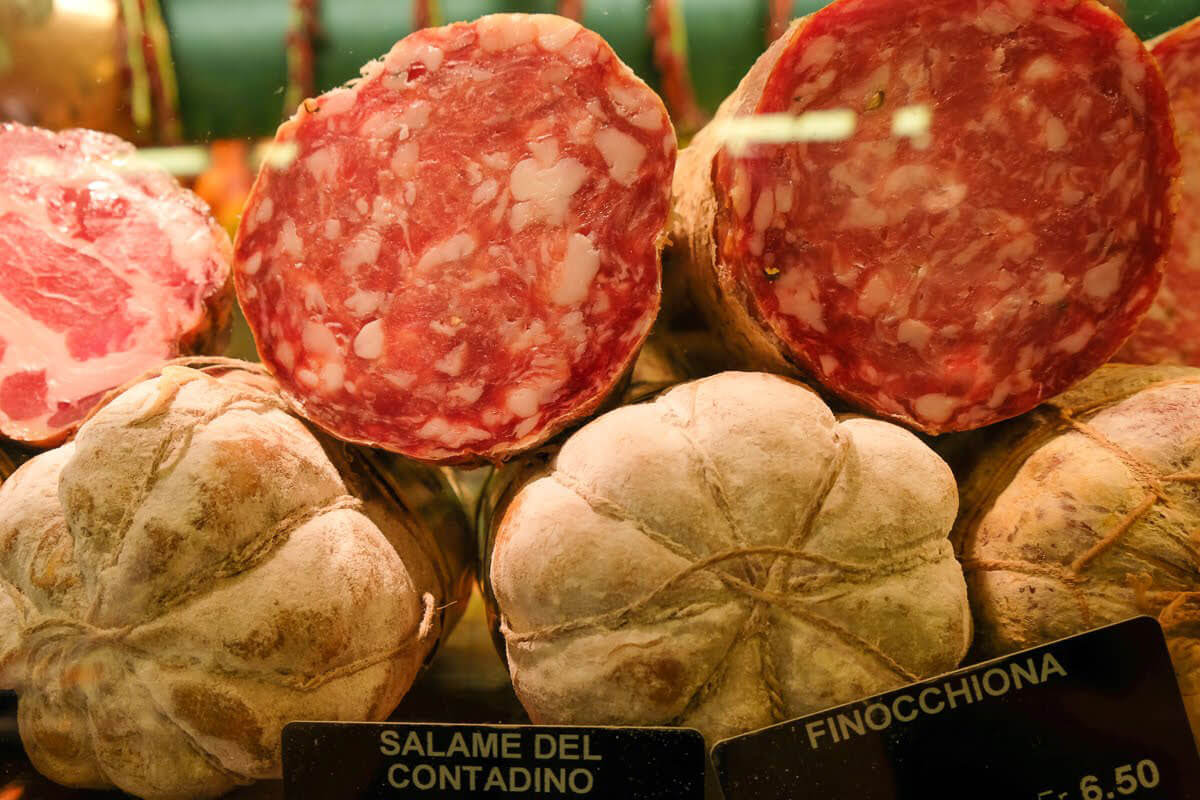 Salami in Lugano, Switzerland