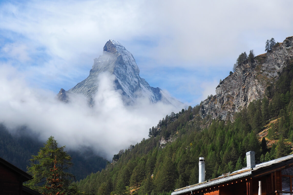 THE OMNIA Design Hotel in Zermatt, Switzerland, and the Matterhorn