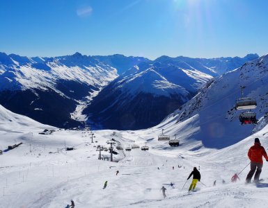 Davos, Switzerland - Parsenn Skiing