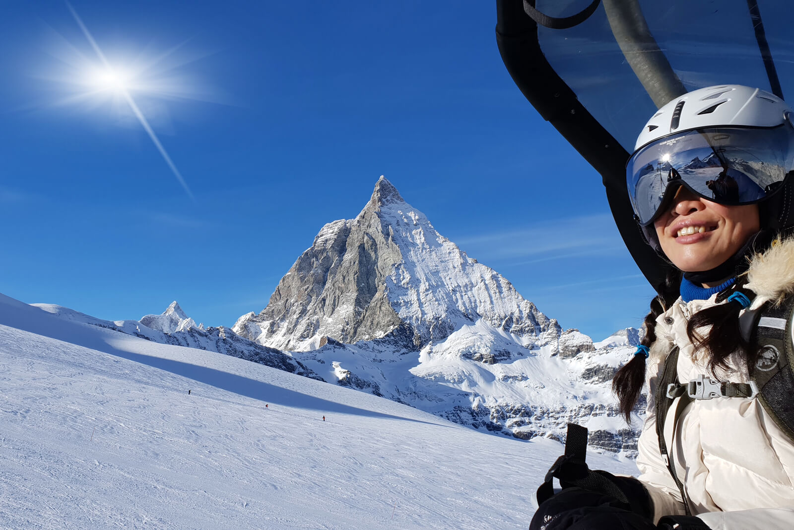 Skiing in Zermatt Matterhorn
