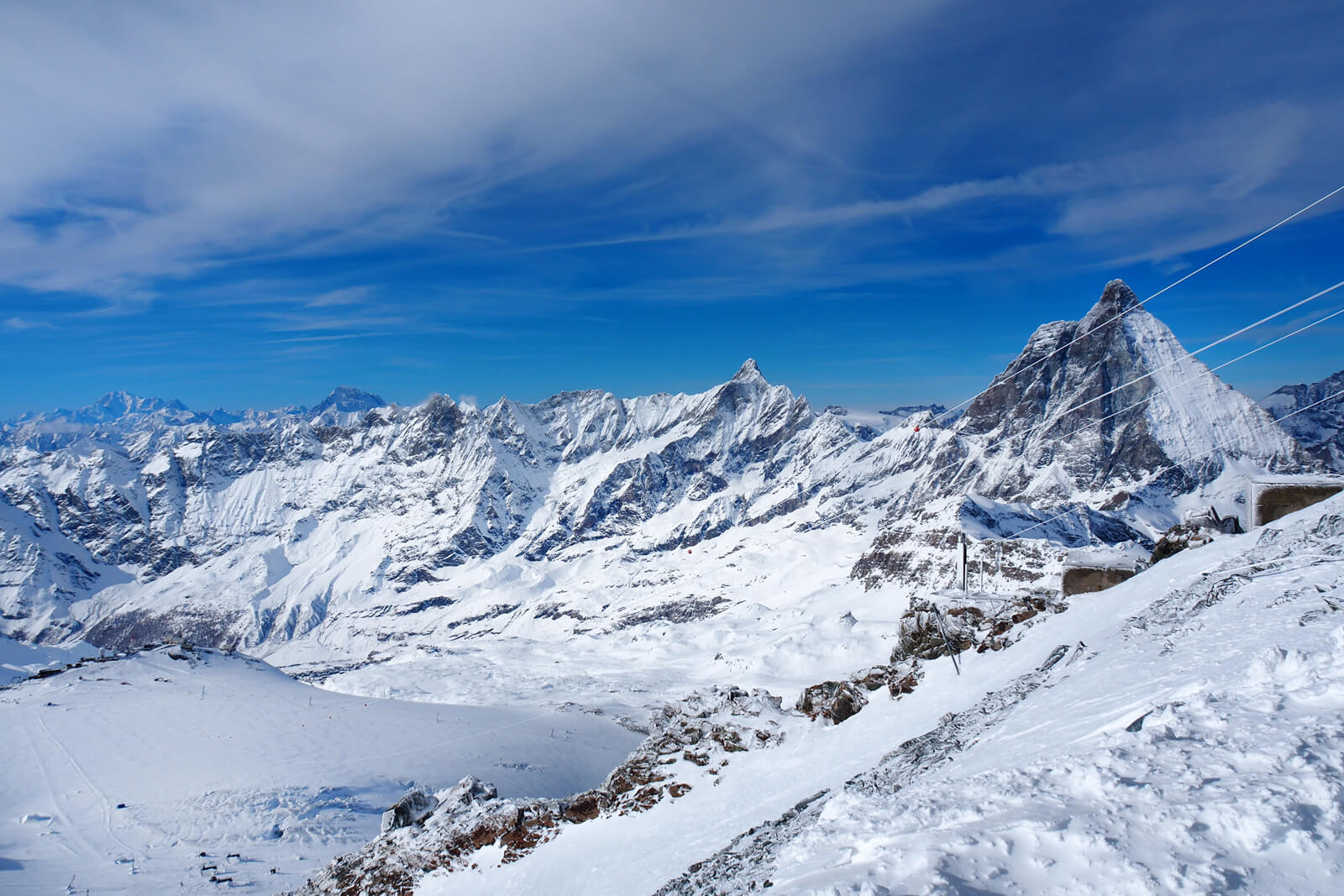 Skiing in Zermatt Matterhorn