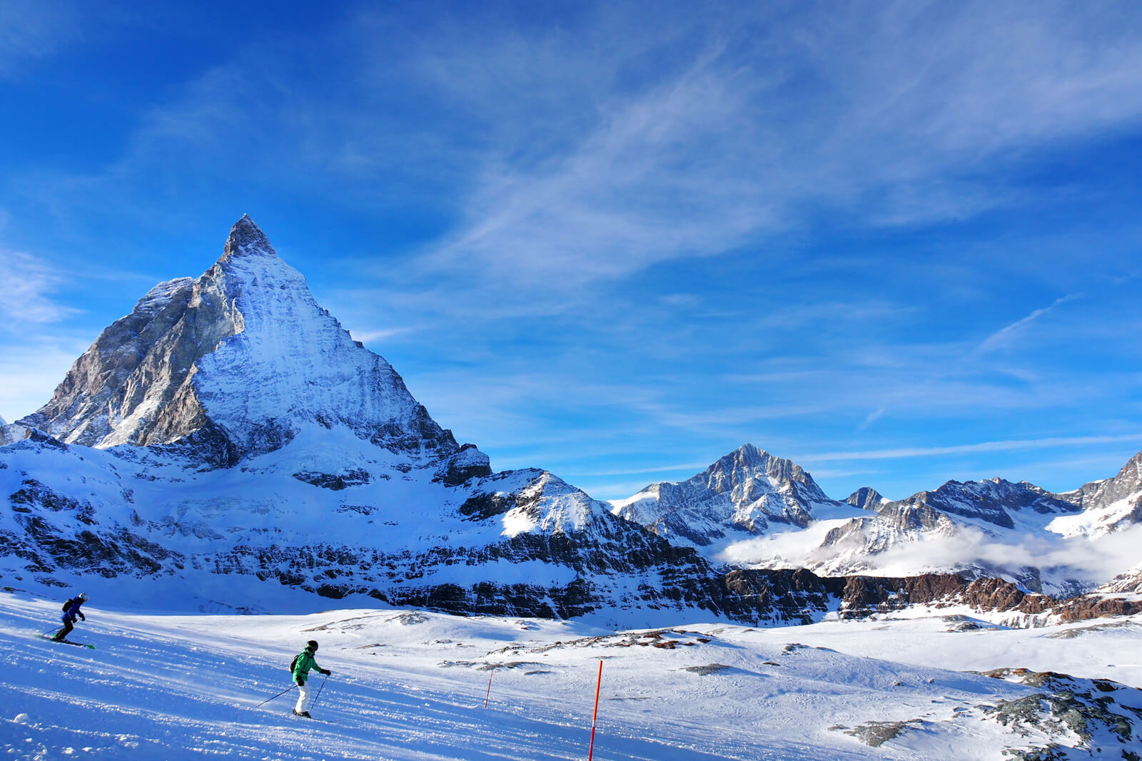 Skiing in Zermatt Matterhorn